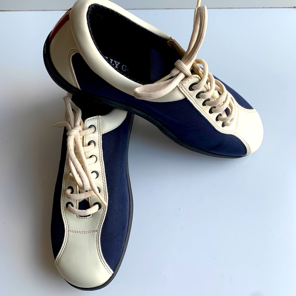 Bally White Blue Golf Shoes 8.5